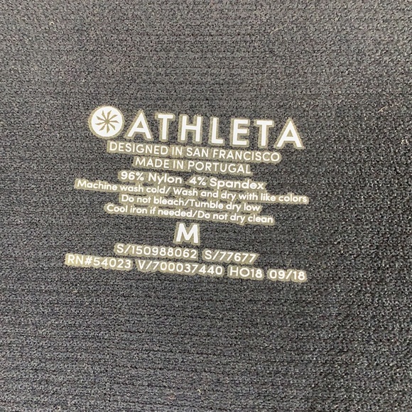 Athleta Navy Blue M Athletic Tank Top Maternity Ruched Sides Stretchy Pull Over - Picture 5 of 9